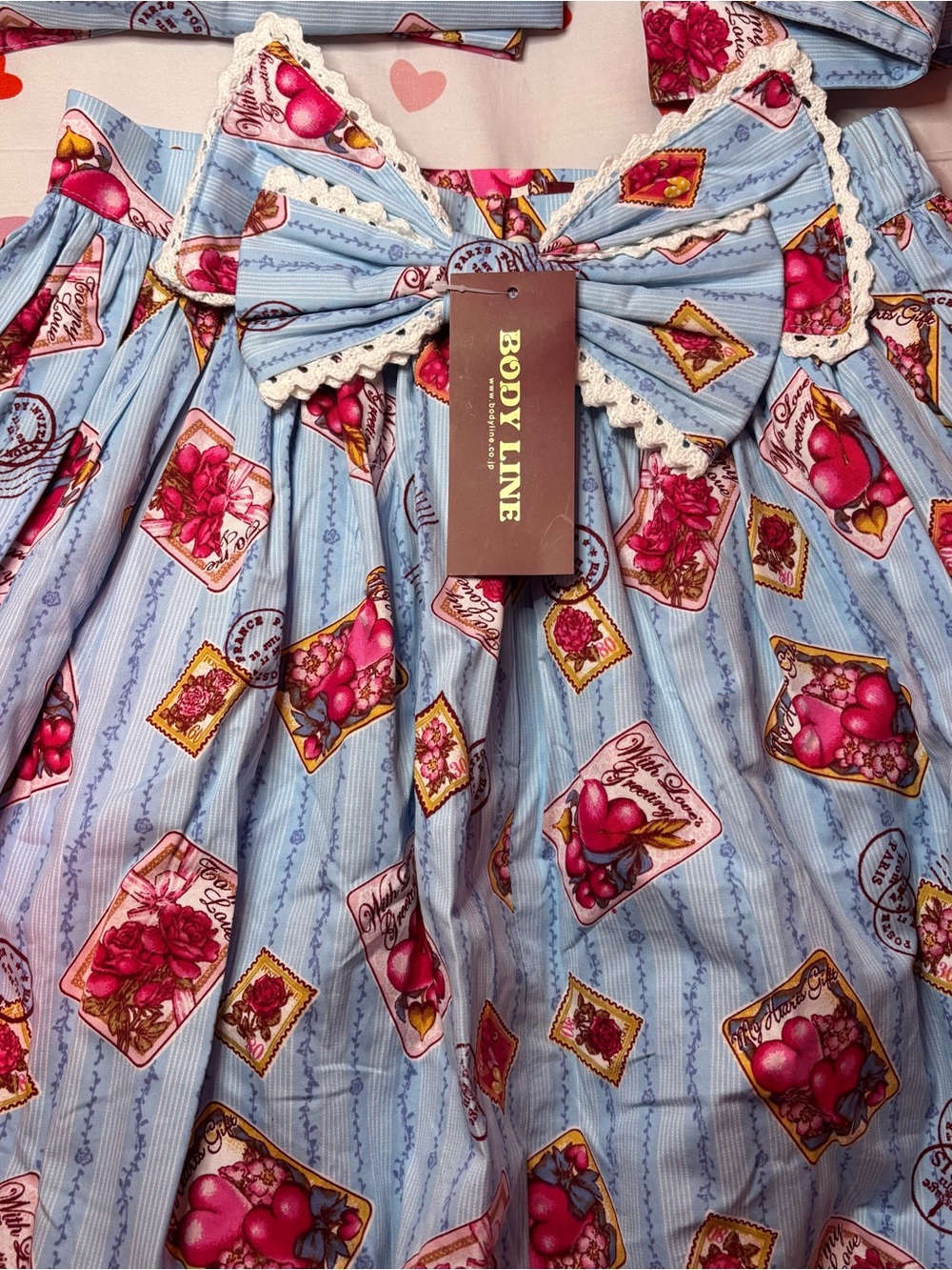 BODYLINE ♡ Love Letters from Paris Skirt